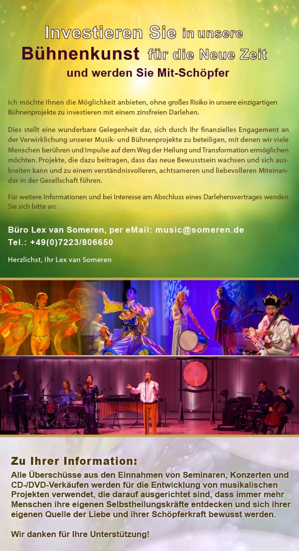 Information - Investieren in die Bühnenkunst von Lex van Someren