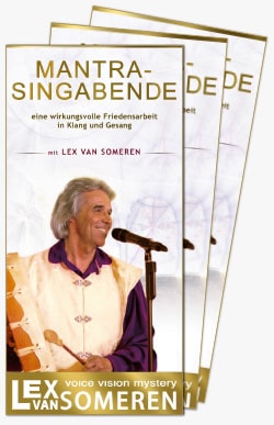 Mantra-Singabend-Flyer mit Lex van Someren